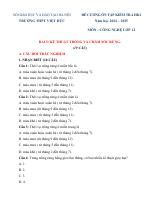 Đề cương ôn tập Học kì 1 Công nghệ Nông nghiệp 12 năm 2024–2025 trường THPT Việt Đức (Hà Nội)